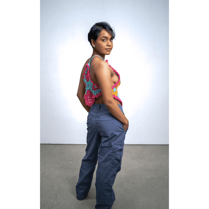 Doubled Down Accent Halter Top nazimaknits