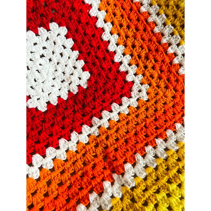 Crochet HandMade Rainbow Blanket| 84" x 84" | NazimaKnits ✨ nazimaknits