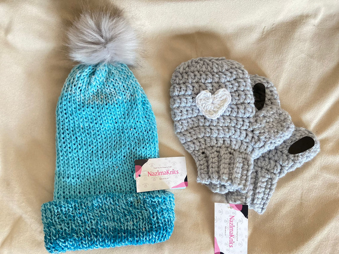 Handmade Hat and Mitten SET | Nazimaknits