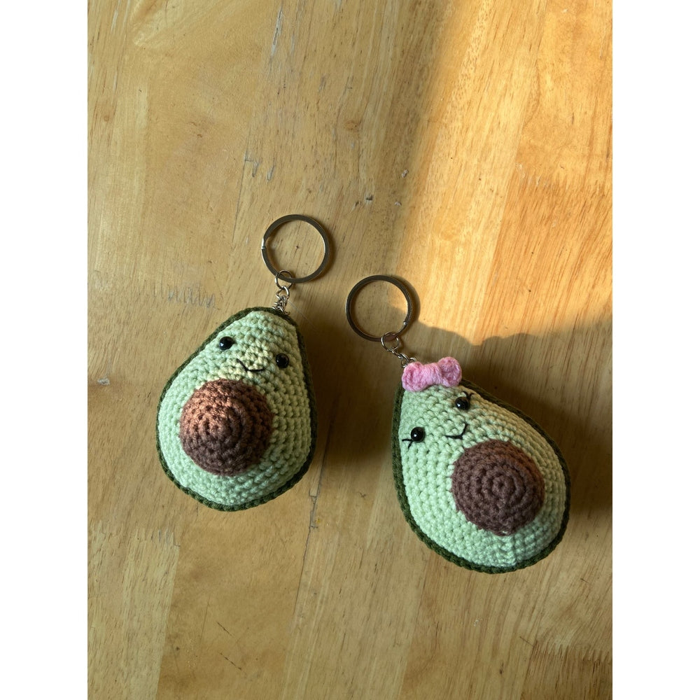 Cute Avocado Keychain 🥑 | Handmade Accessory | Add a Playful Touch to Your Keys nazimaknits