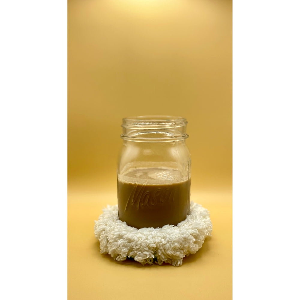 Fuzzy Mug Rug nazimaknits