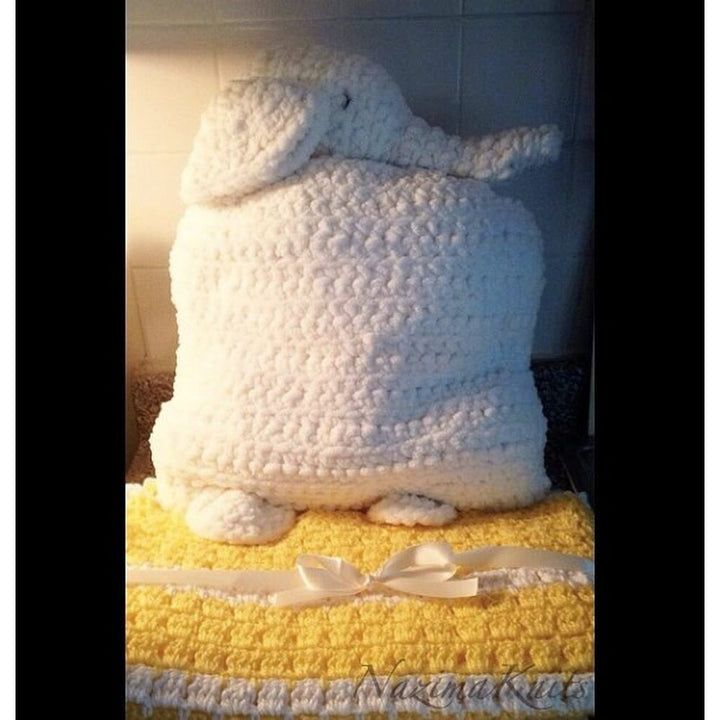 Hand-Crochet Elephant Pillow nazimaknits