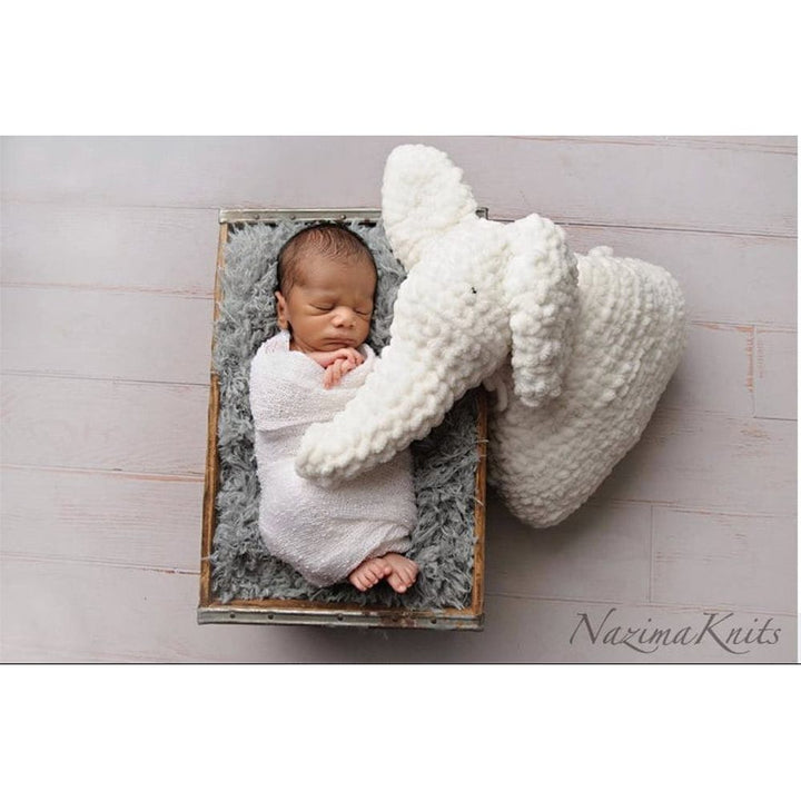 Hand-Crochet Elephant Pillow nazimaknits