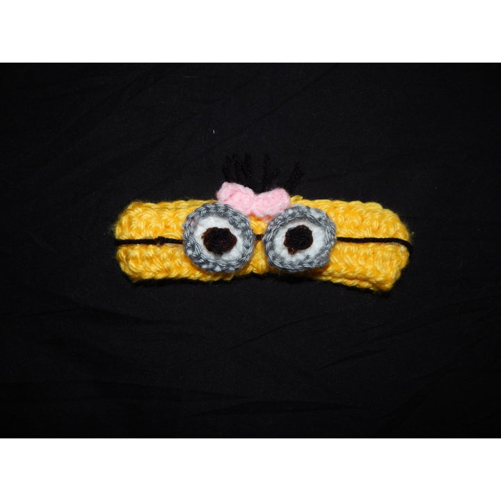 Minion New Born Headband nazimaknits
