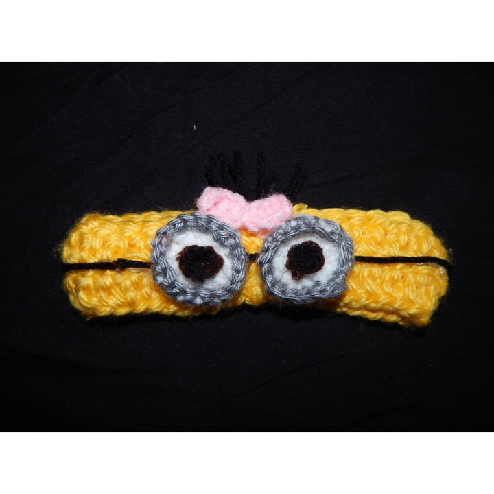 Minion New Born Headband nazimaknits