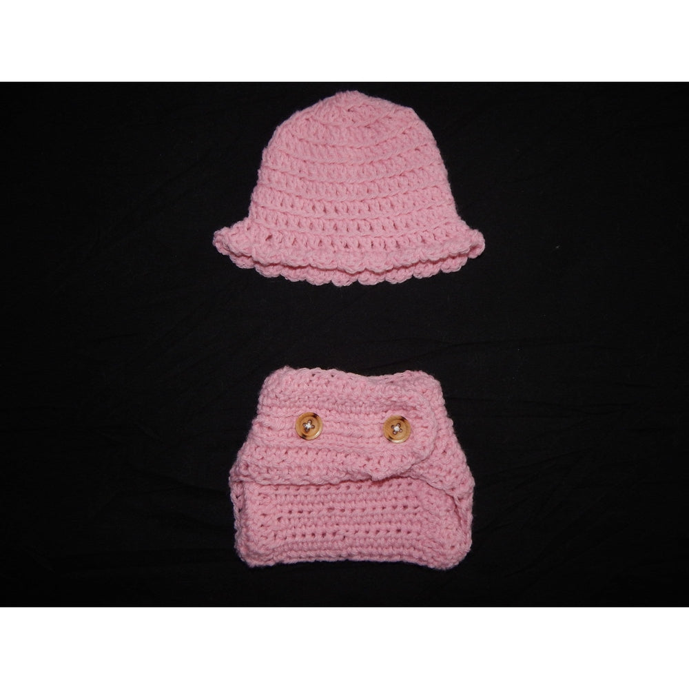 Newborn Matching Hat & Diaper Cover nazimaknits