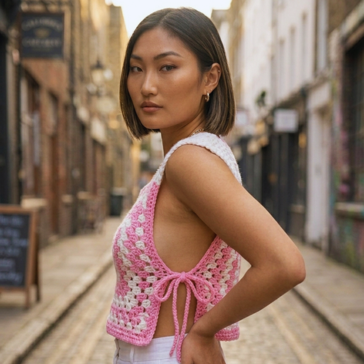 Business Barbie Crop Top Pink	🎀