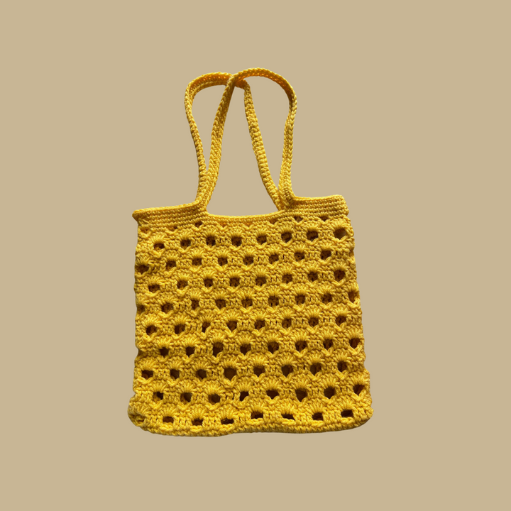 Eyelet Tote | Stylish and Functional | Handcrafted Beach Bag