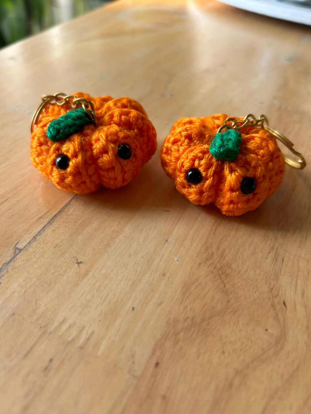 Autumn Bliss Crochet Pumpkin Keychains