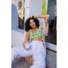 Green Checkerboard Bikini Top | Classic and Chic Women&