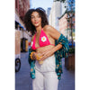 Neon Daisy Bikini Top | Vibrant Women&