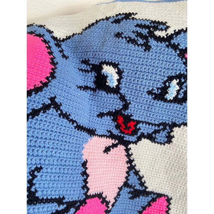 Vintage Handmade Disney Dumbo Crochet Baby Blanket | NazimaKnits nazimaknits