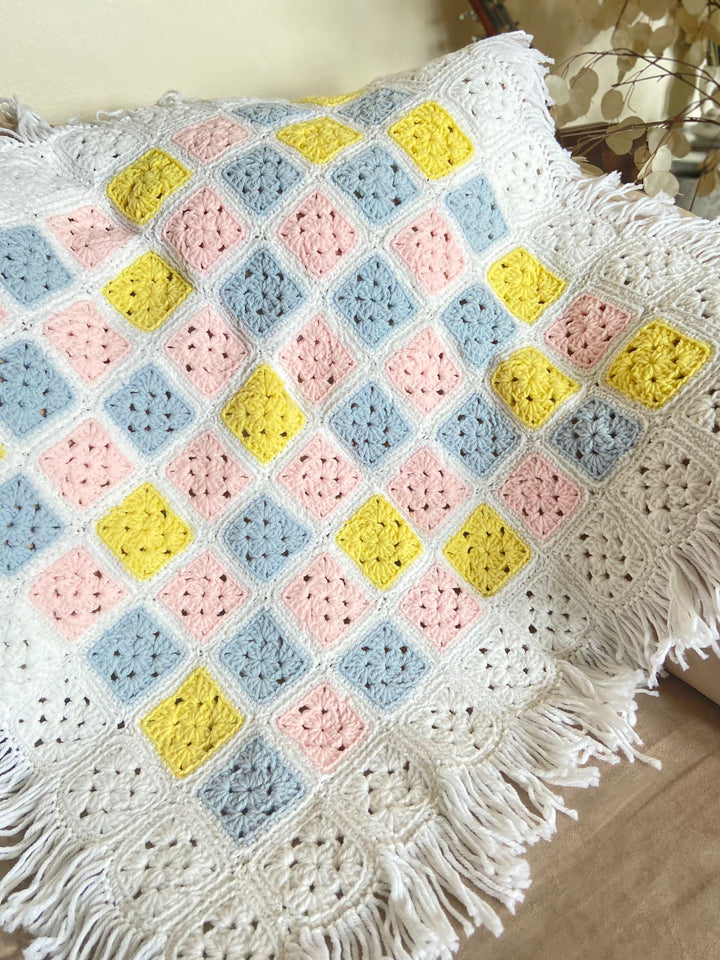 Vintage Handmade Crochet Baby Blanket | NazimaKnits|