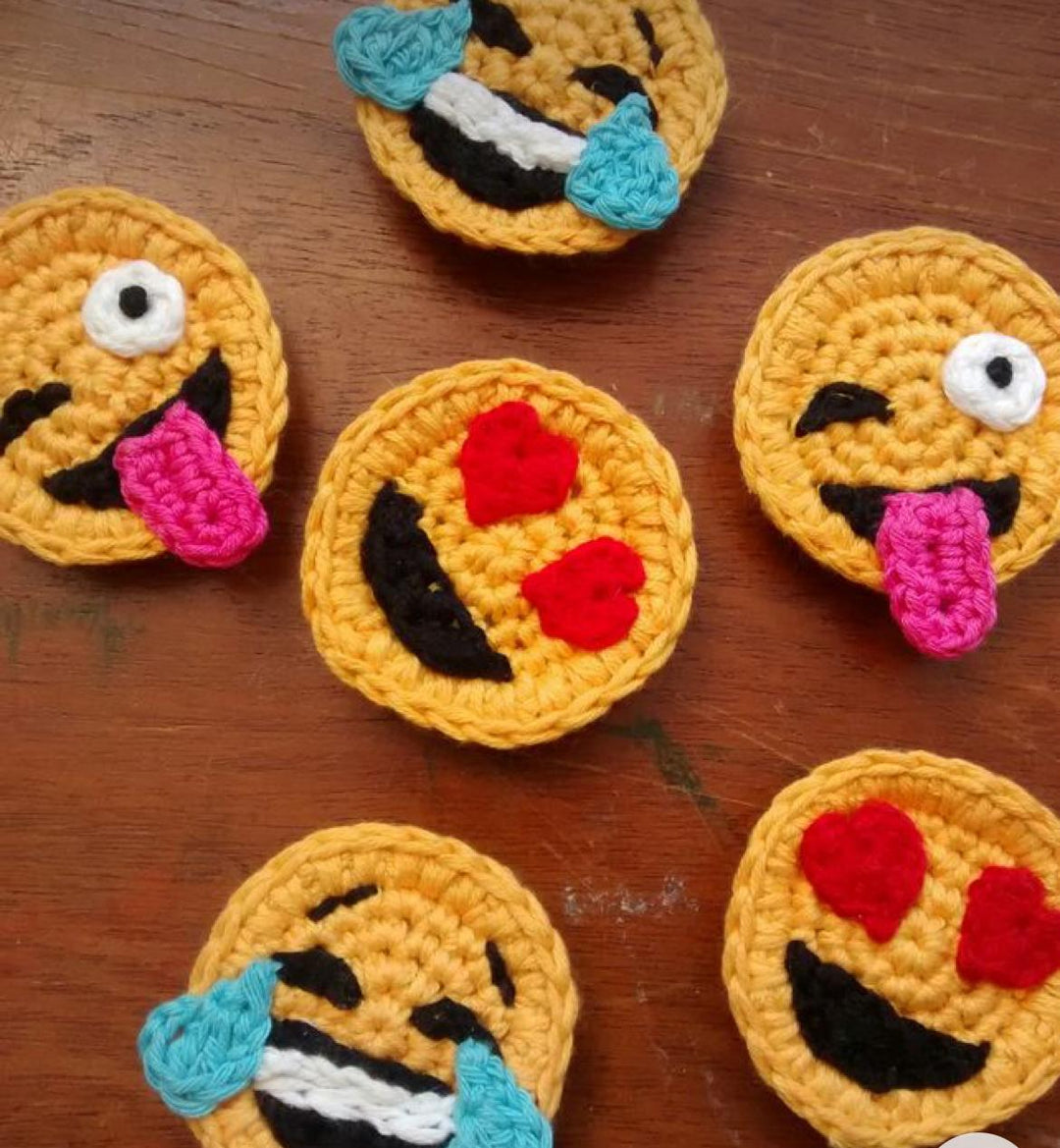 Crochet Magnets - Made to Order - Emoji/ Emocation Edition