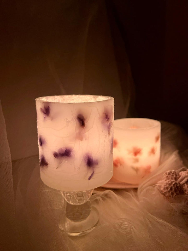 Neuro-Bloom Artisanal Candle Collection - Handmade Flower Pressed Delights