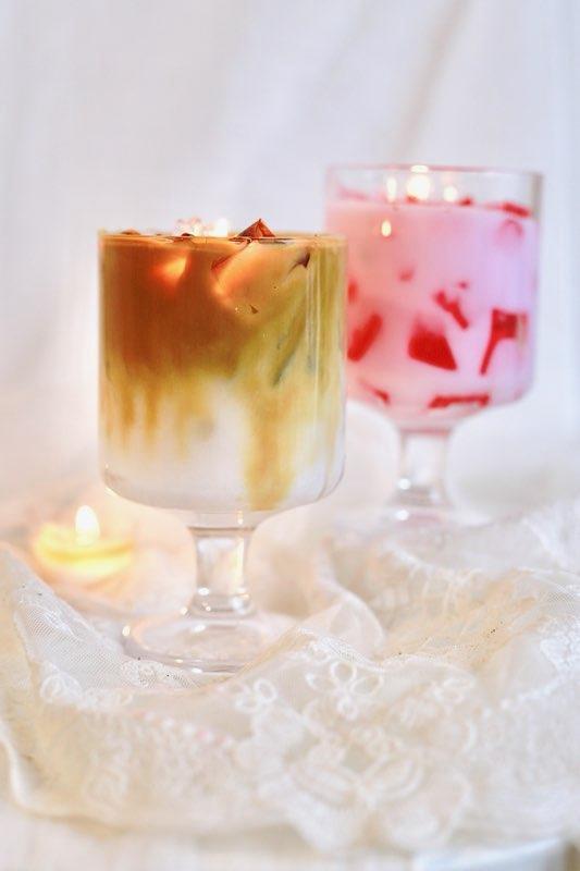 BerryBliss Dream - Handcrafted Strawberry Milkshake Scented Candle