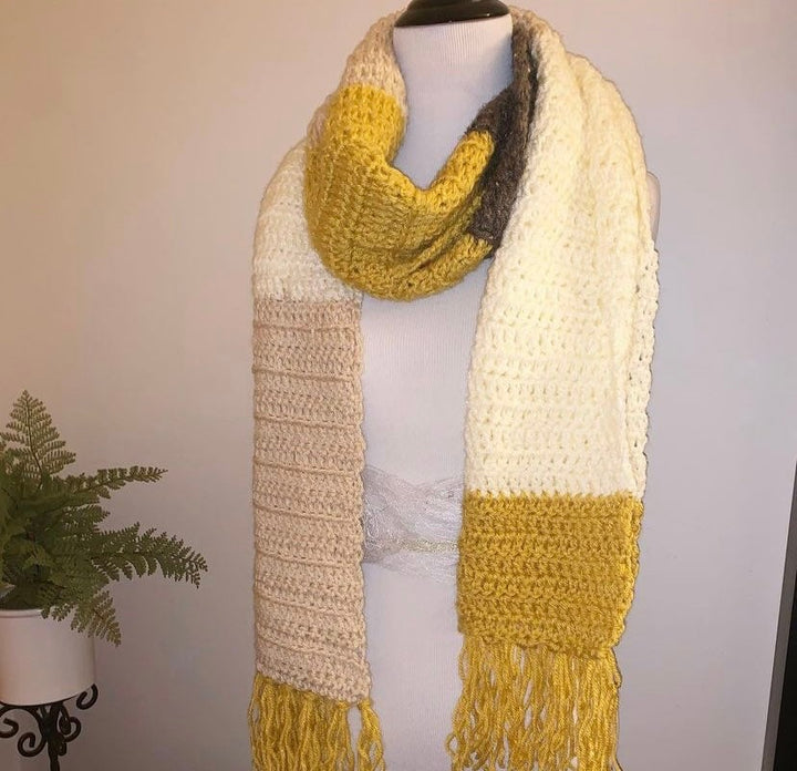 Color Block Willow Scarf