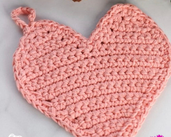 Crocheted Heart Pot Holders🤍